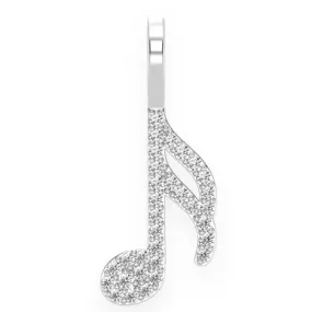 0.15CTW Diamond Music Note Pendant
