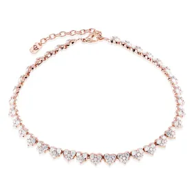 10 Carat Heart Tennis Necklace