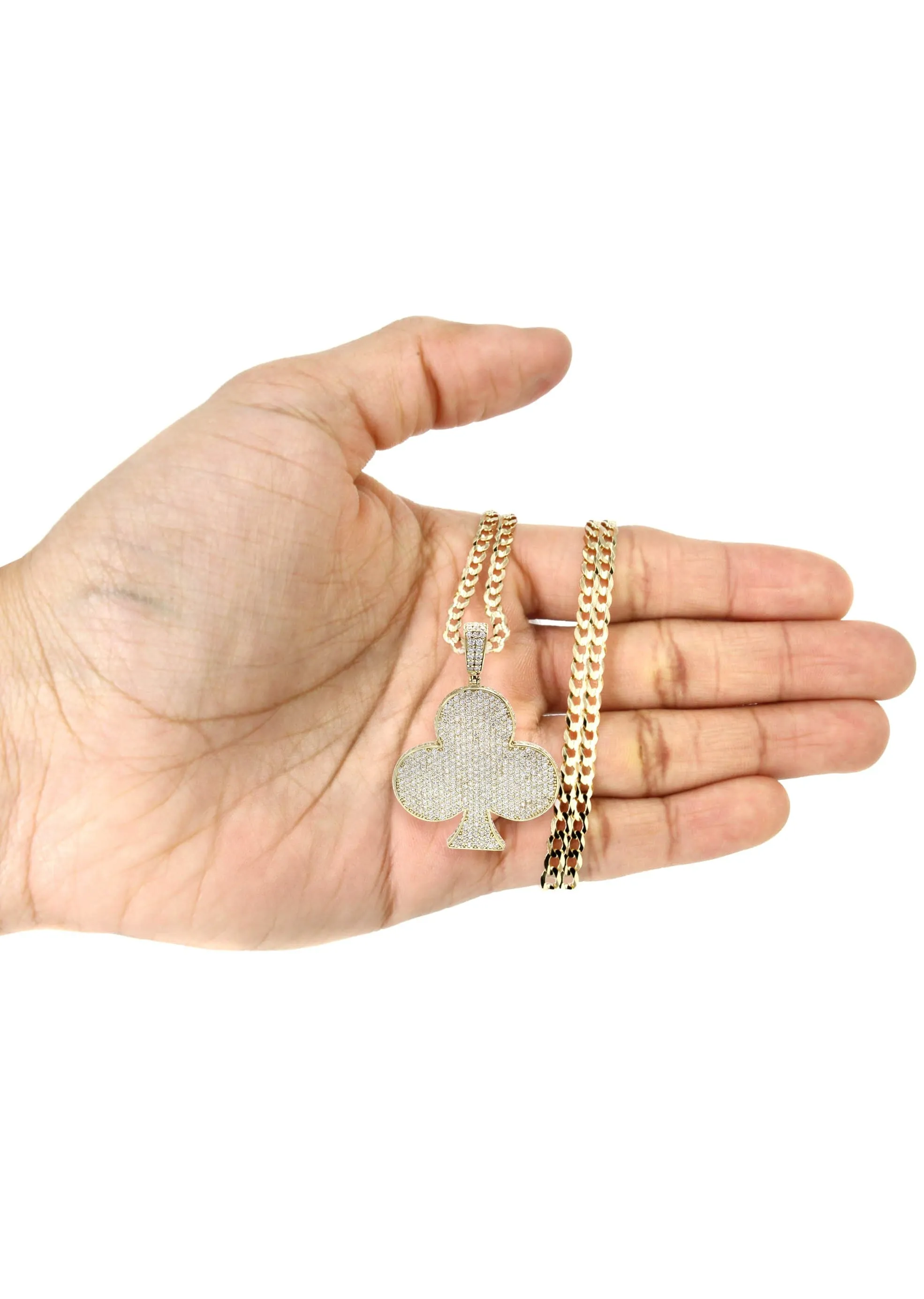 10K Yellow Gold Clover Necklace | Appx. 18.31 Grams