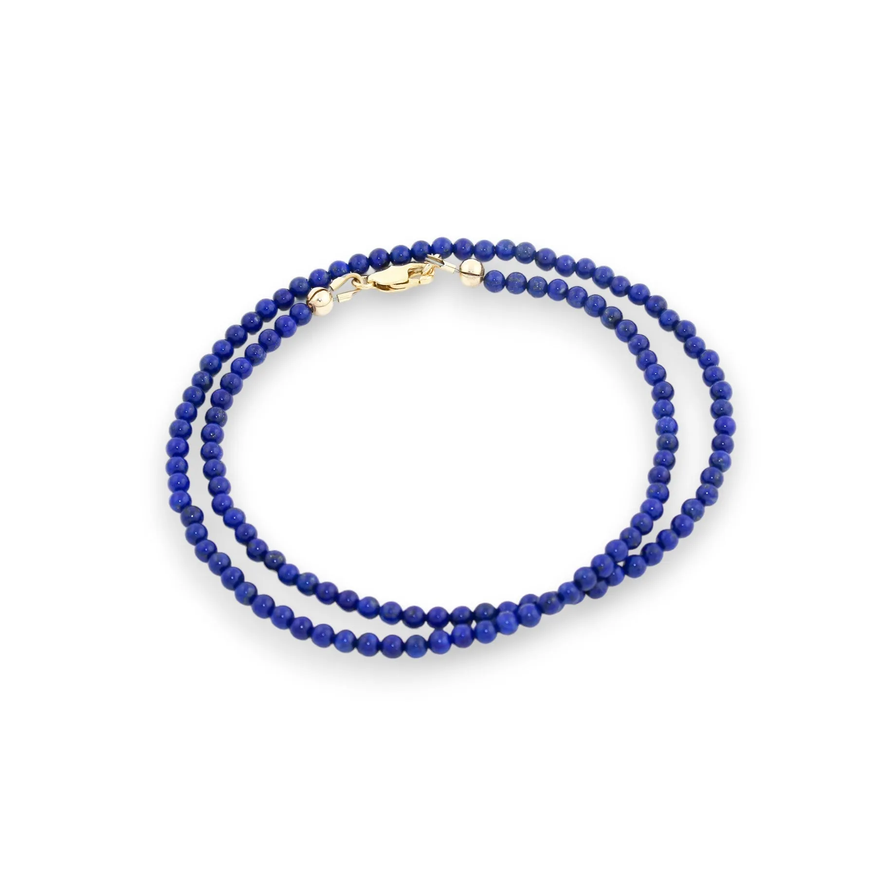 17" Lapis Lazuli Beaded Necklace