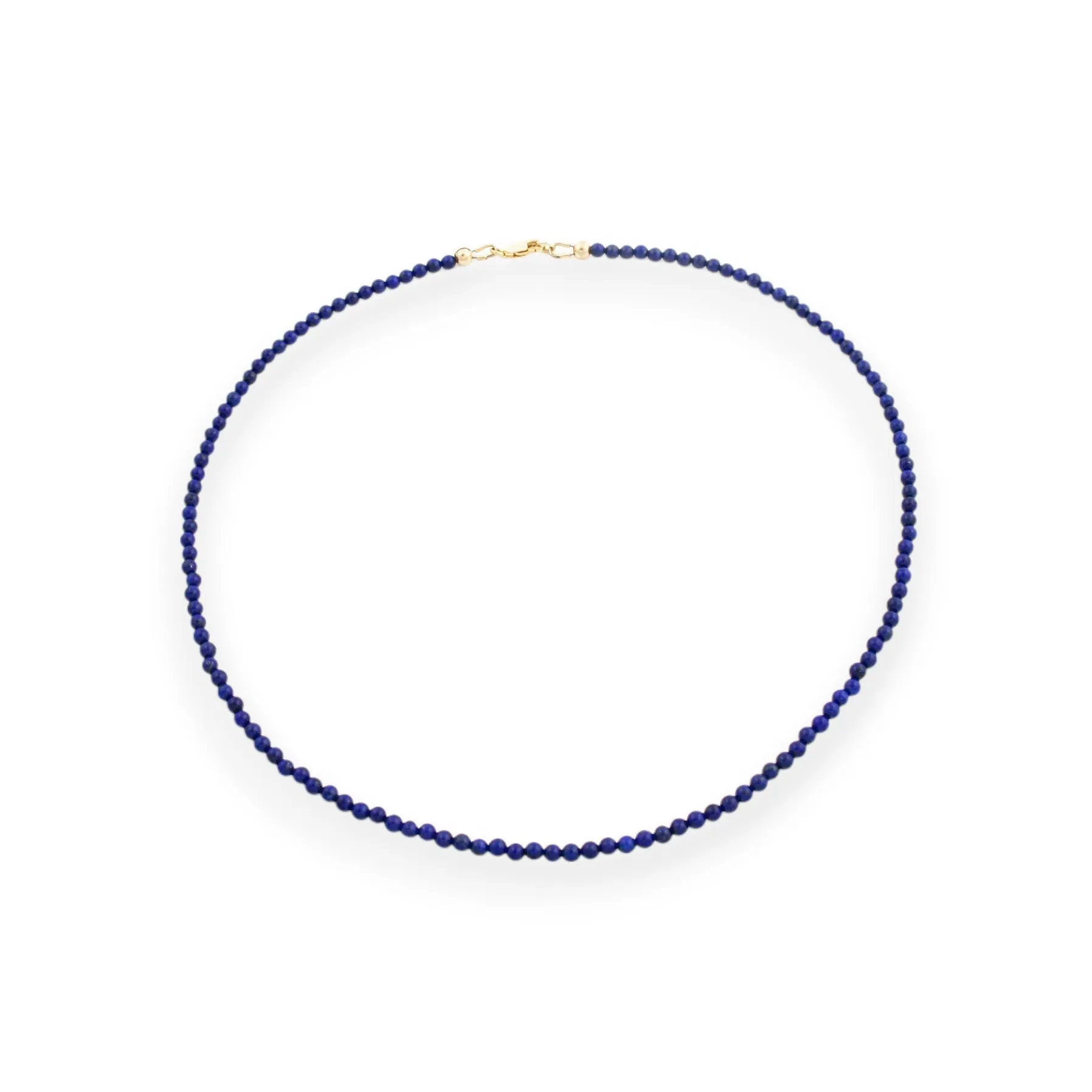 17" Lapis Lazuli Beaded Necklace