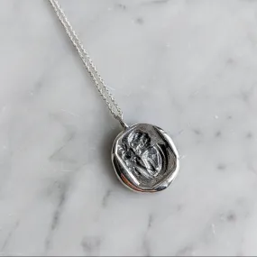 1920's Lady Wax Seal Necklace