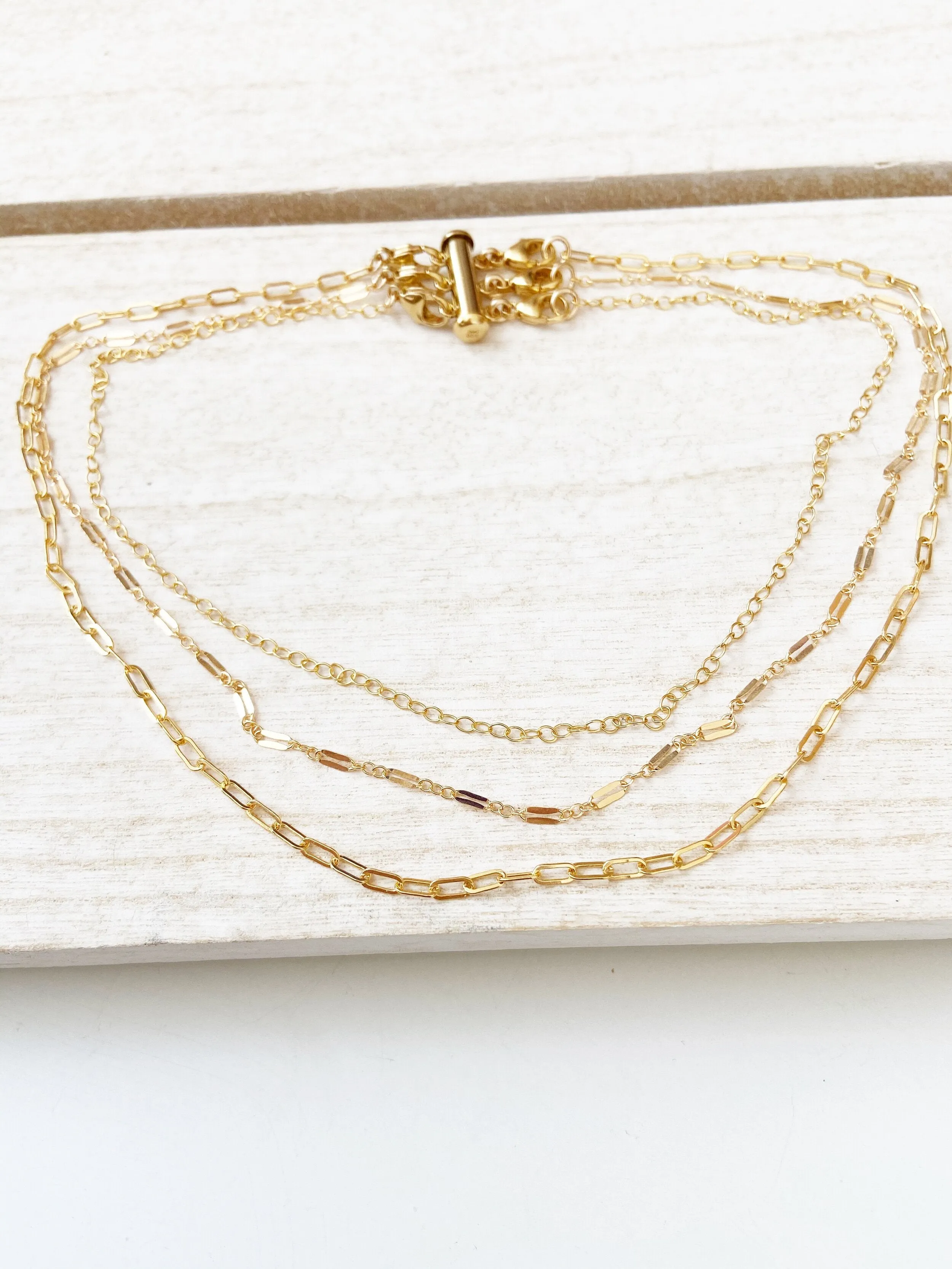 3 Strand Specialty Clasp in Gold or Silver
