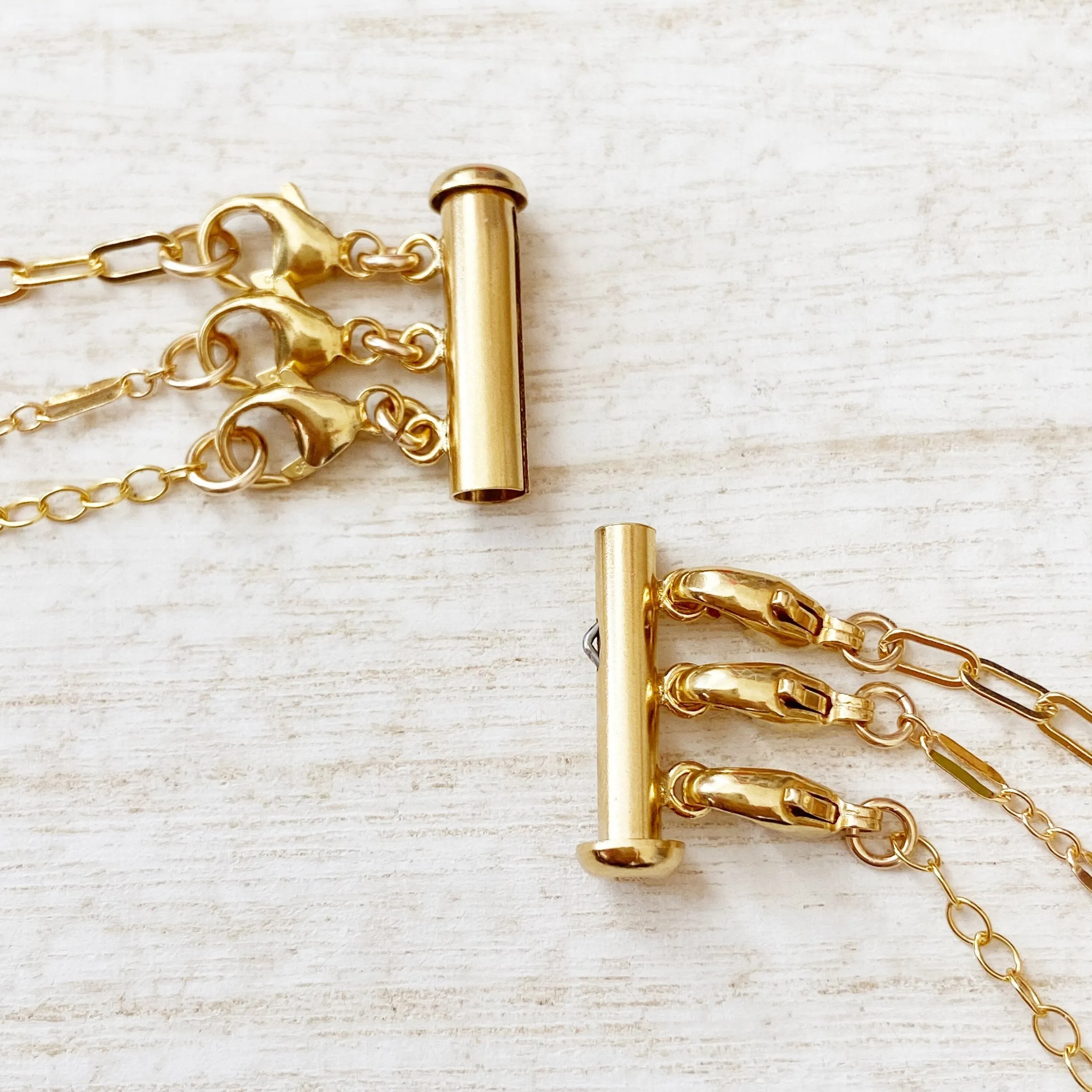 3 Strand Specialty Clasp in Gold or Silver