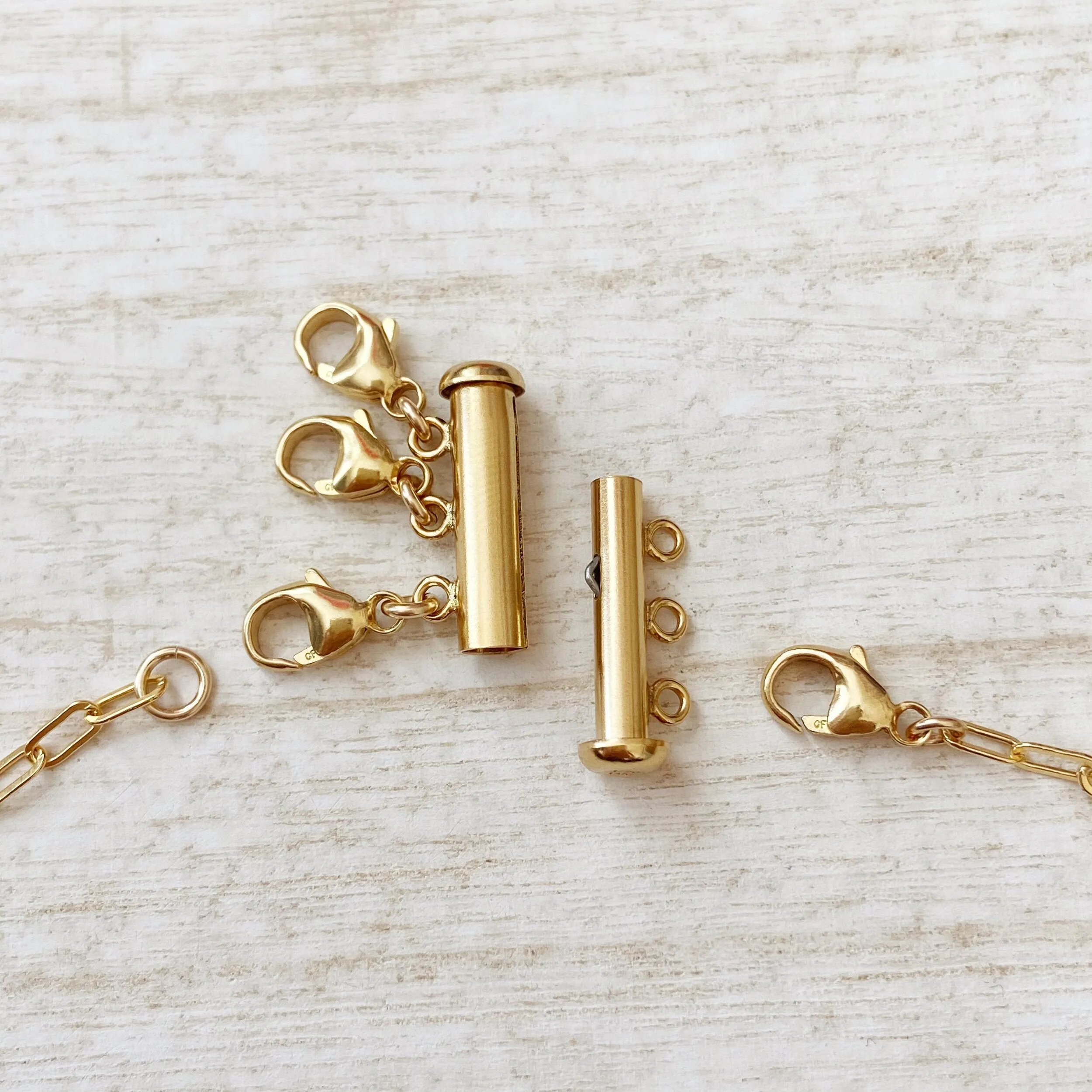 3 Strand Specialty Clasp in Gold or Silver