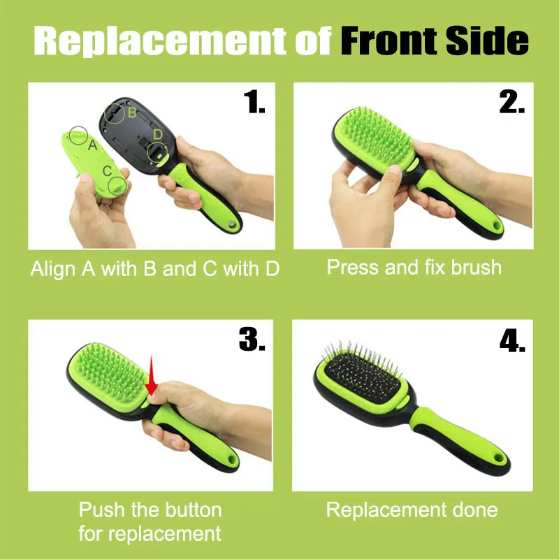 5 In 1 Grooming Comb & Brush Set