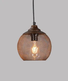 7" Roselyn 1-Light Globe Iron Pendant