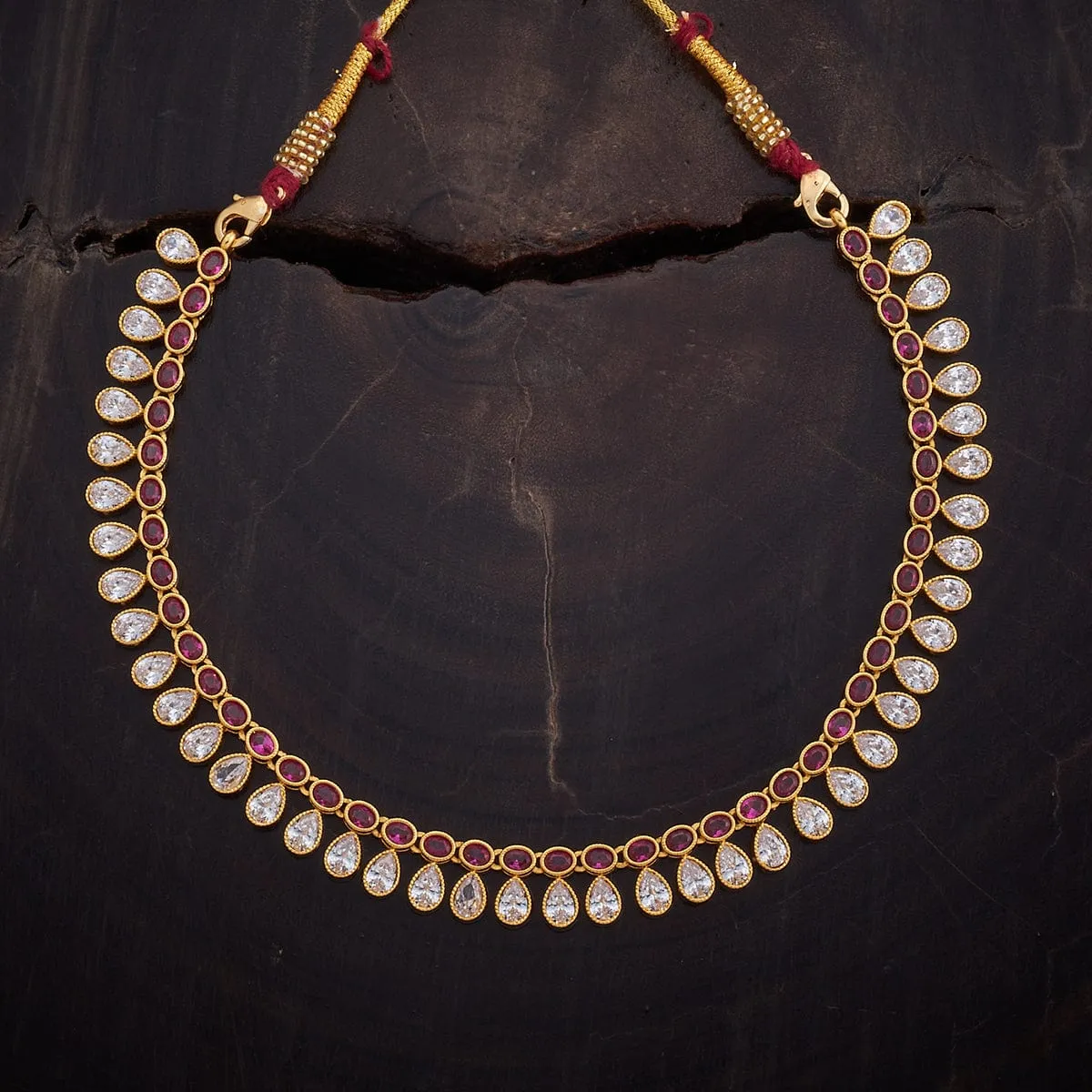 92.5 Silver Zircon Necklace 153433