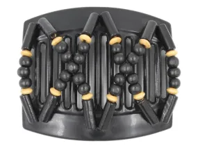 African Butterfly Thick Hair Comb - Beada Black 197