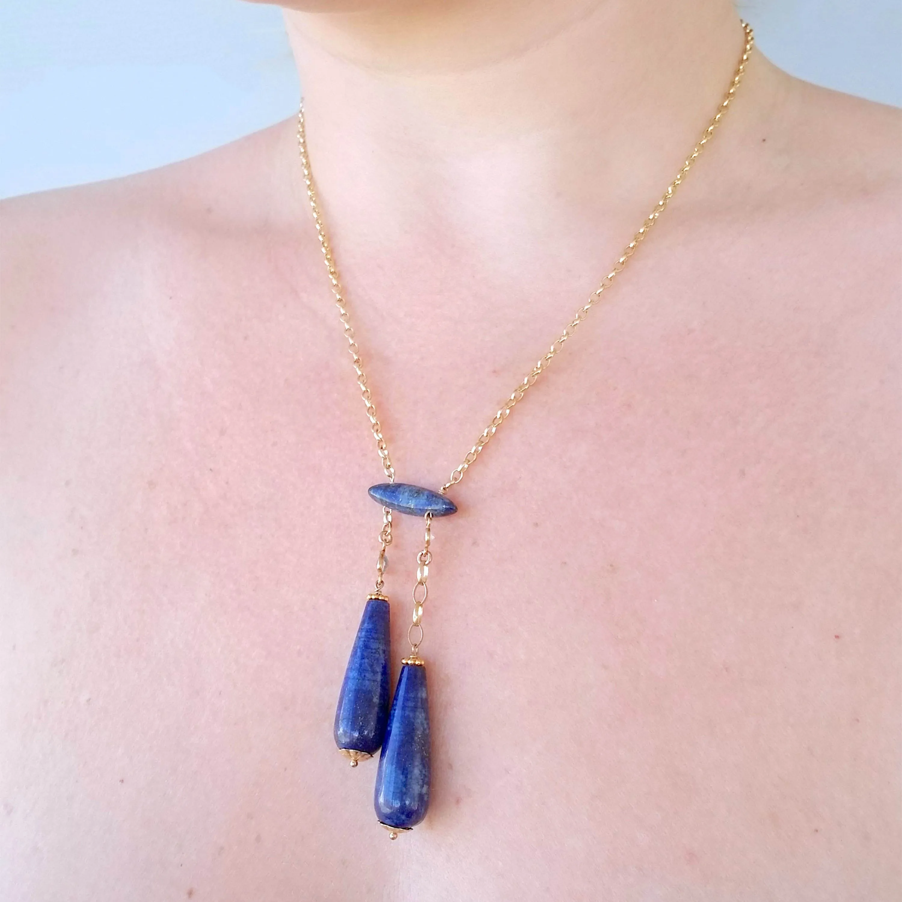 Alexandra Necklace- Nighttime Blue