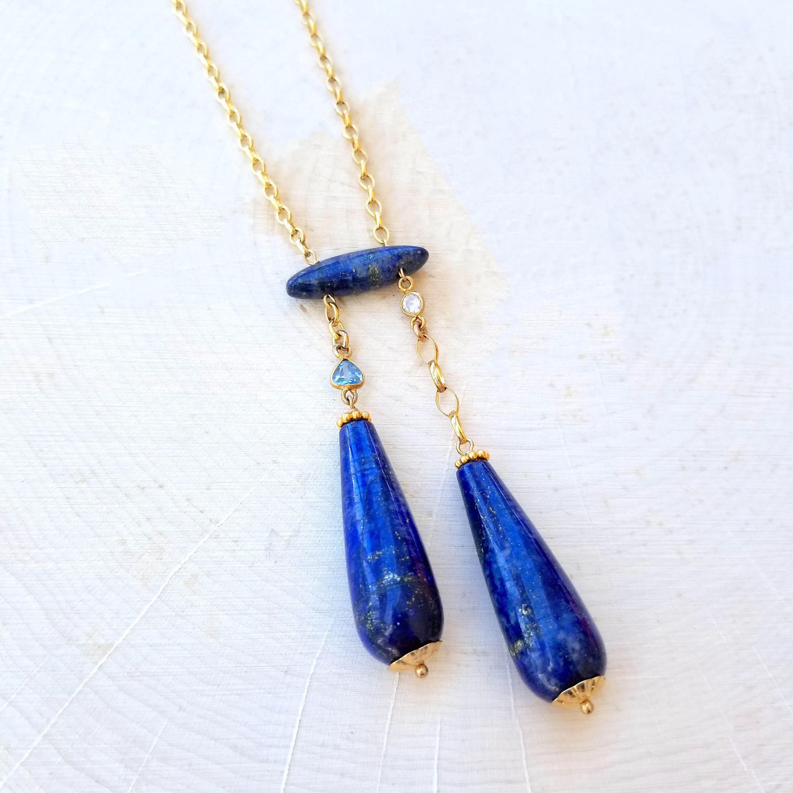 Alexandra Necklace- Nighttime Blue