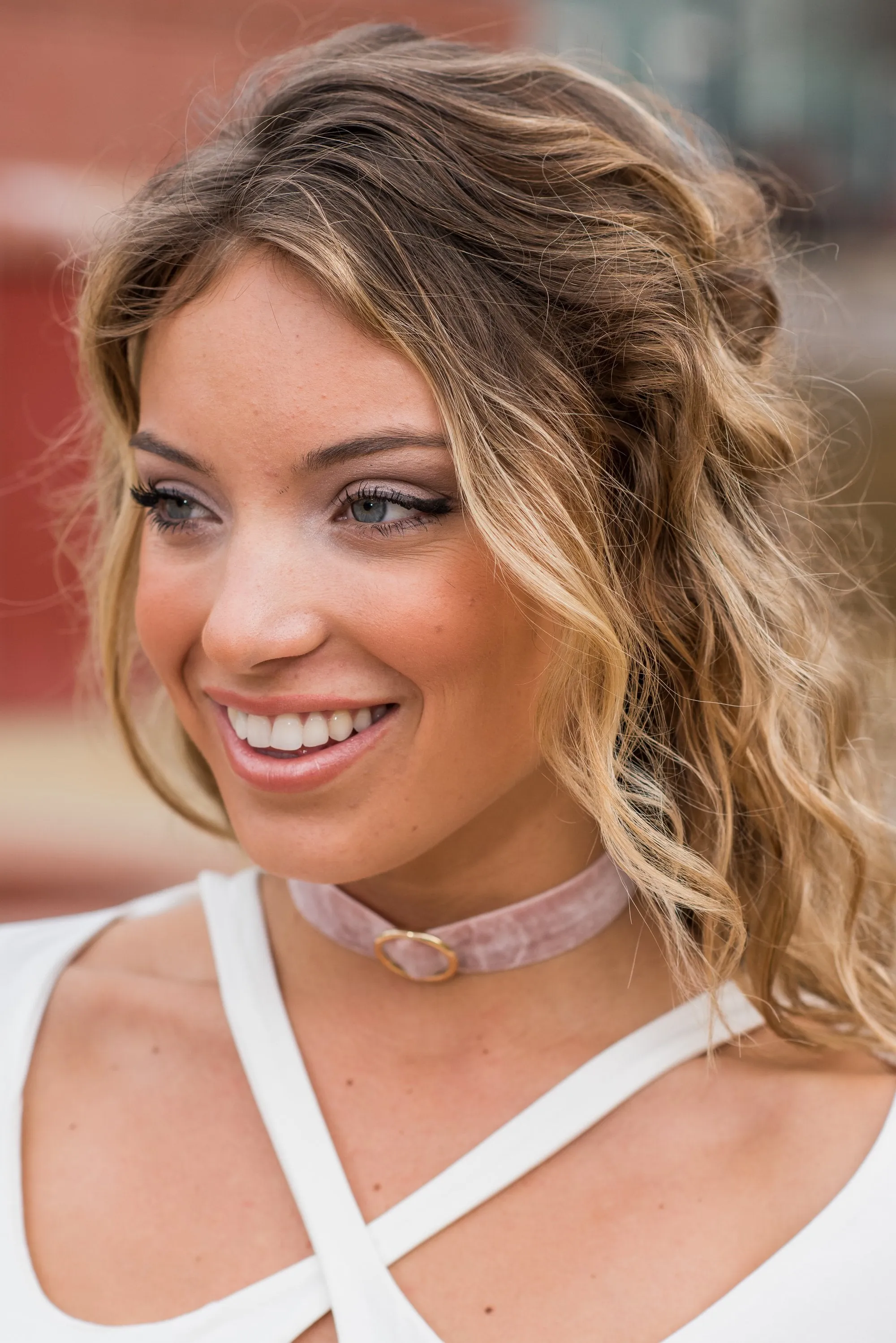 All Eyes On Me Rose Pink Velvet Choker