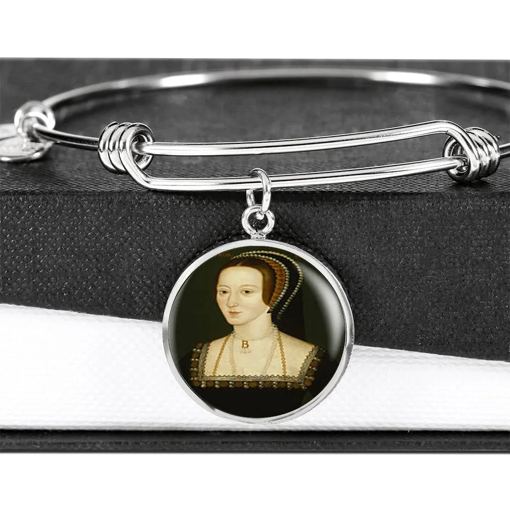 Anne Boleyn Charm Bangle Bracelet