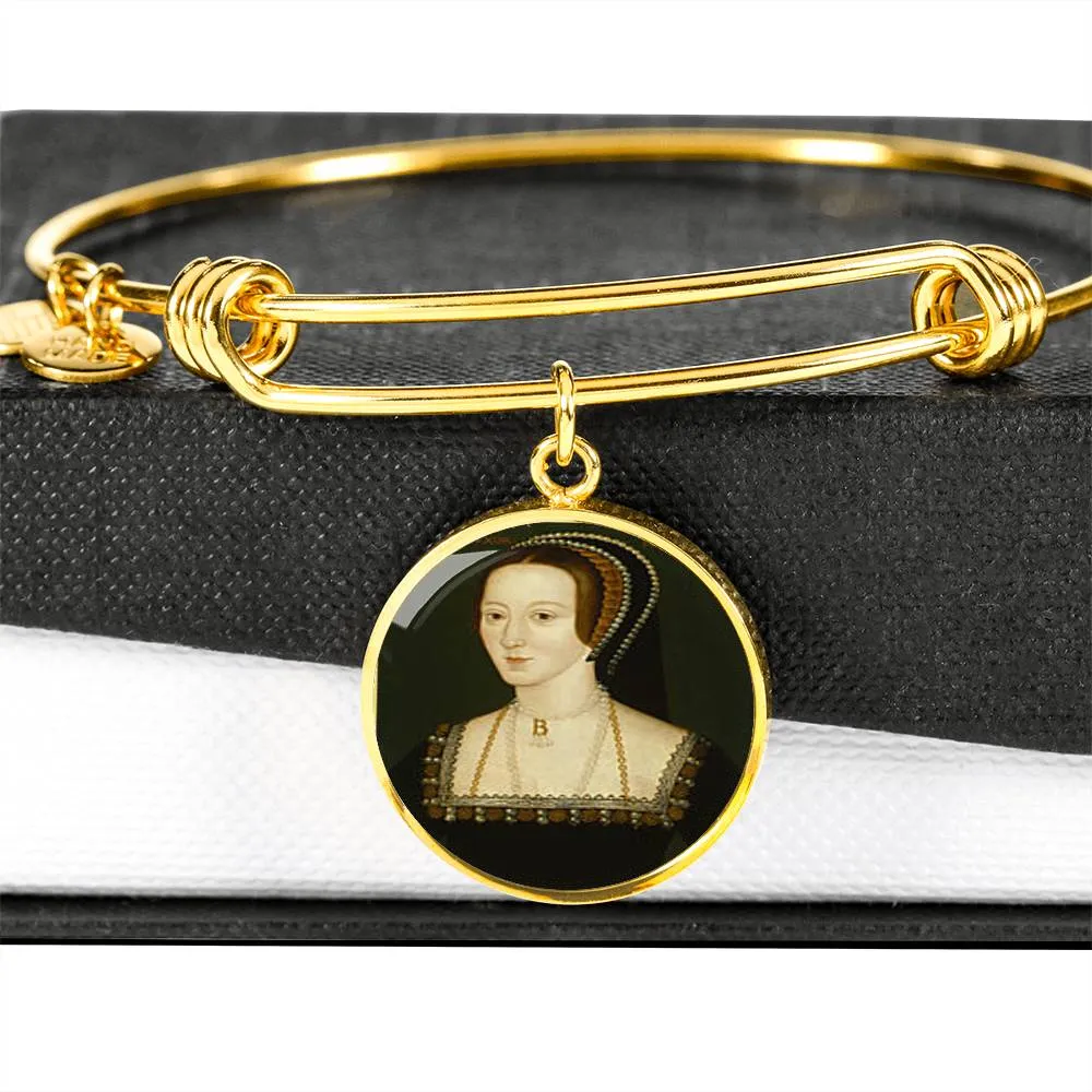 Anne Boleyn Charm Bangle Bracelet