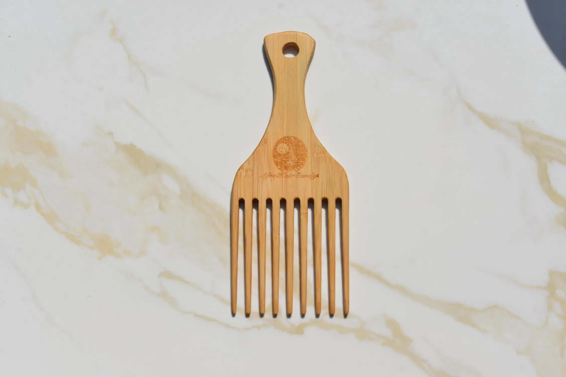 Bamboo Afro Comb
