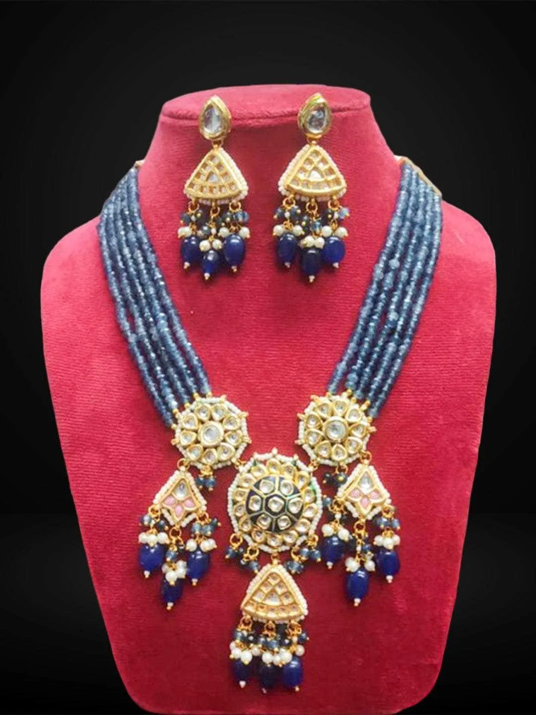 Beaded Statement Necklace Set