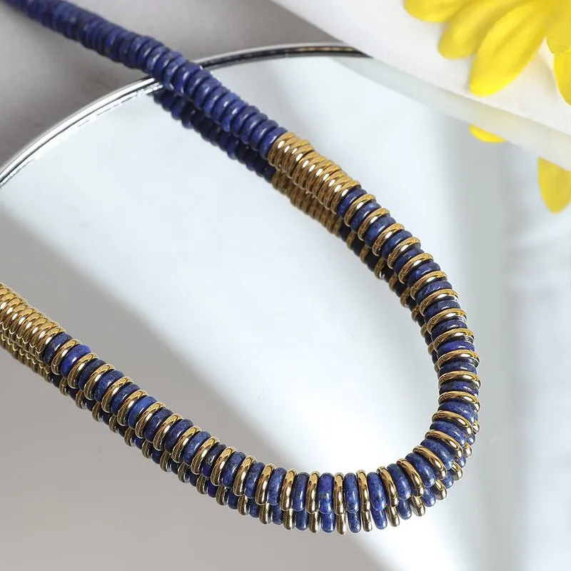 Bohemian Style Exotic Lapis Lazuli Necklace