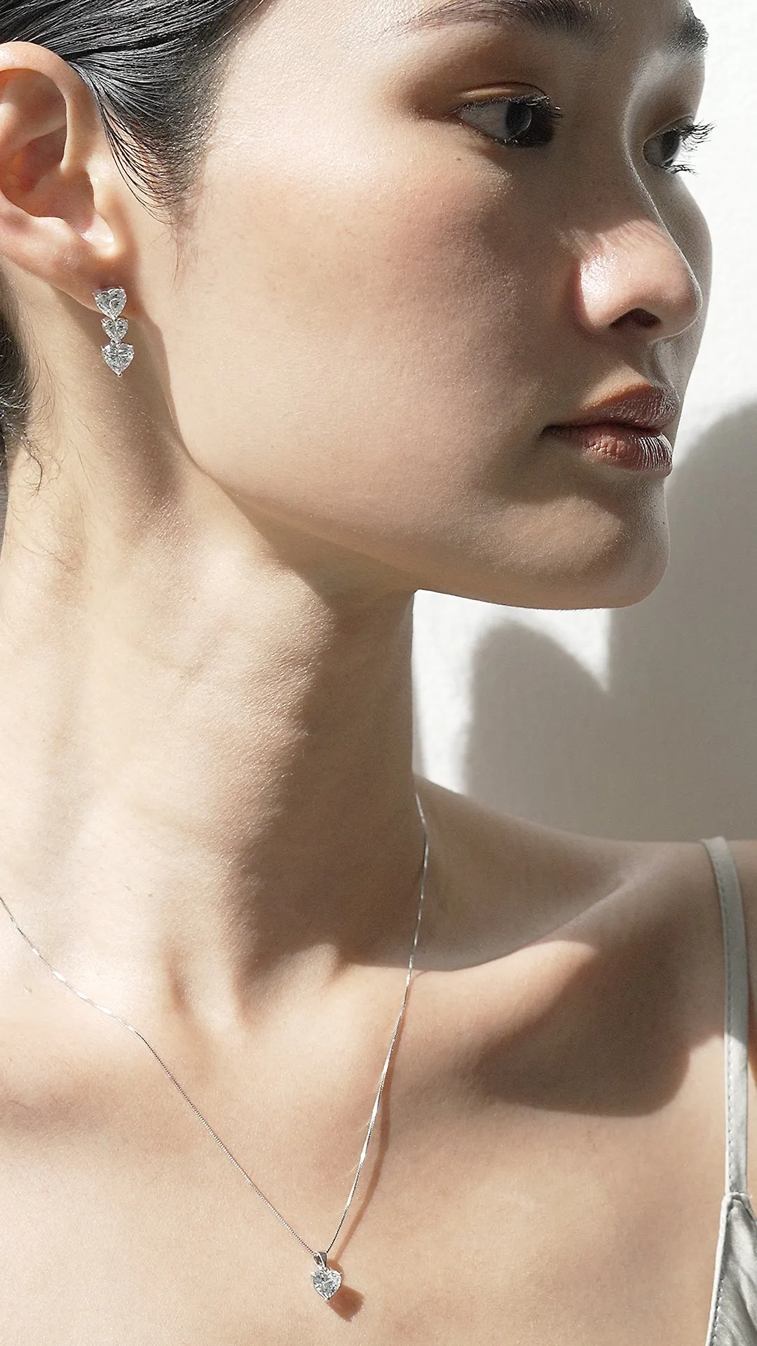 Camden Heart Pendant White Gold