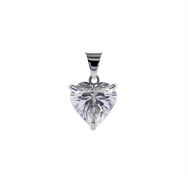 Camden Heart Pendant White Gold
