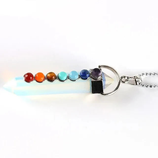 Chakra Quartz Pendant