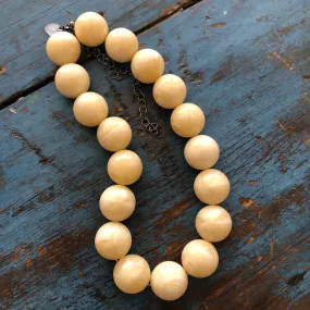 Cream Marbled Marco Necklace