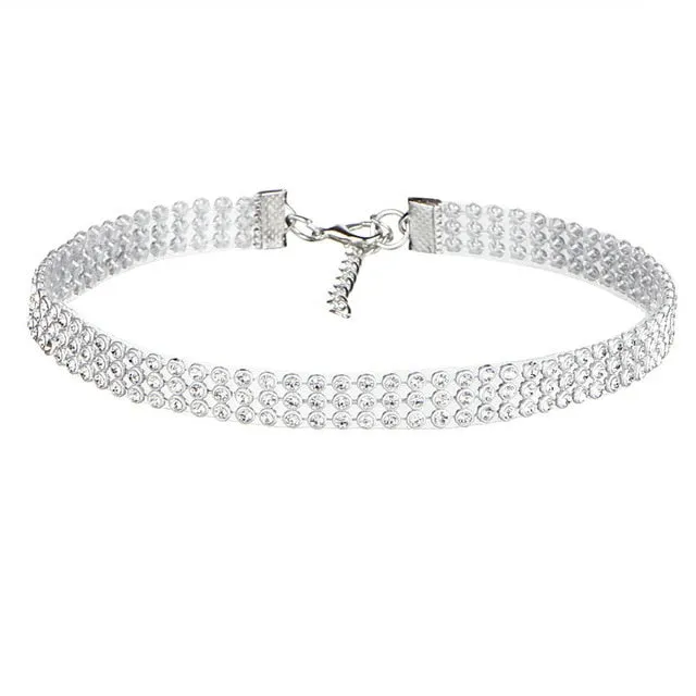 Crystal Rhinestone Choker