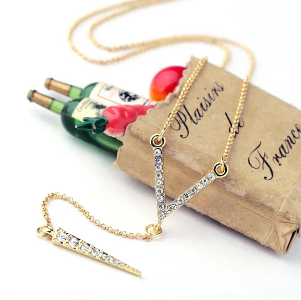 Crystal Y Necklace