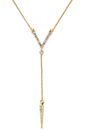 Crystal Y Necklace