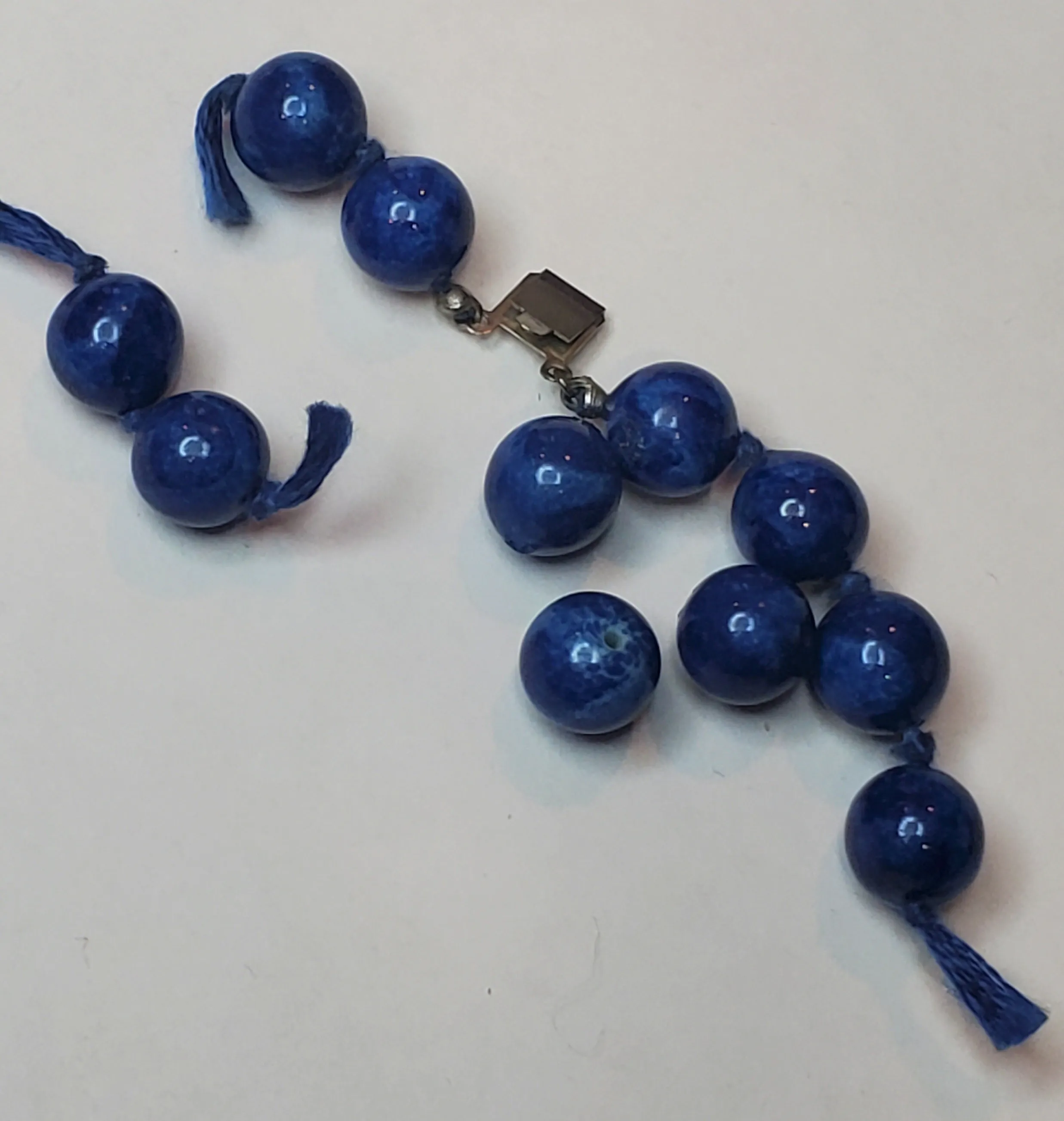 Dark Blue Glass Beads