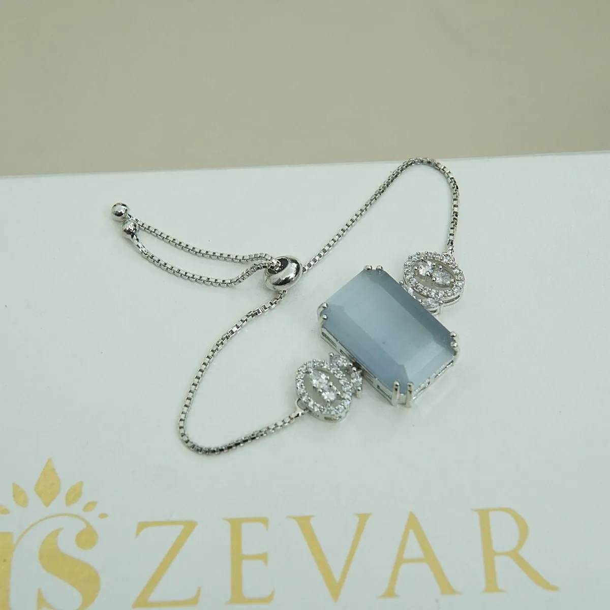Doubleds Zirconia Adjustable Bracelet