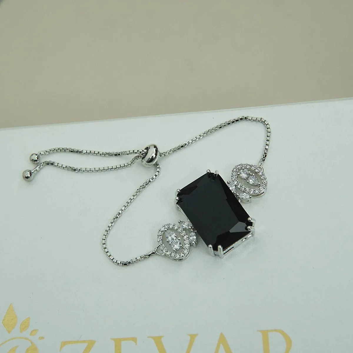 Doubleds Zirconia Adjustable Bracelet