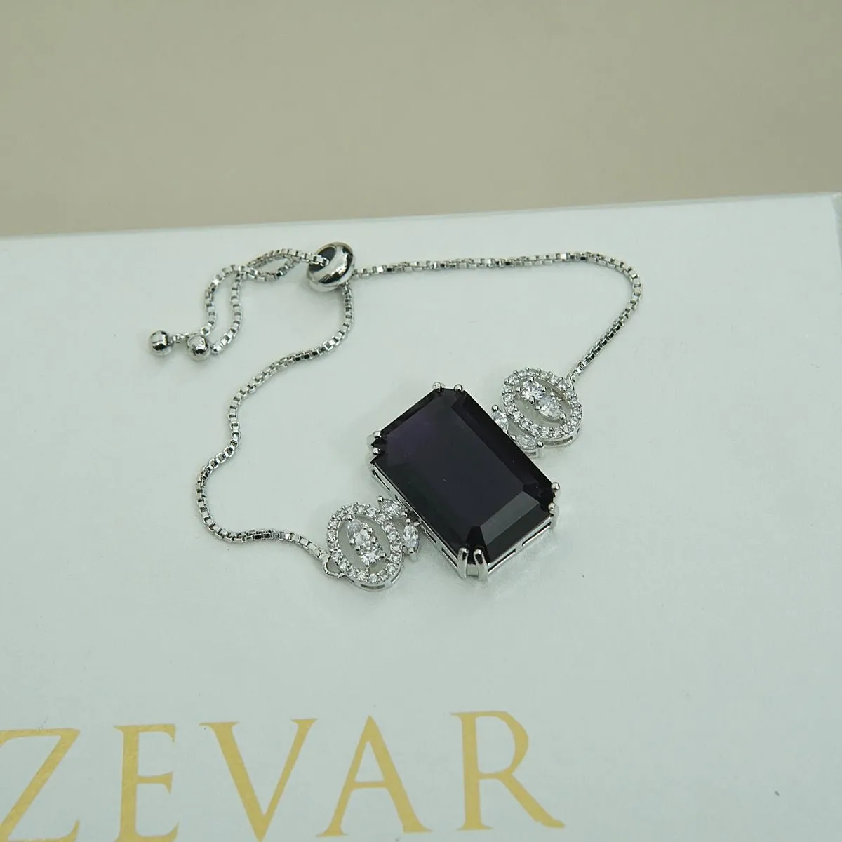 Doubleds Zirconia Adjustable Bracelet