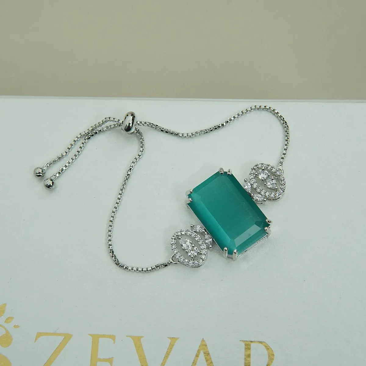 Doubleds Zirconia Adjustable Bracelet