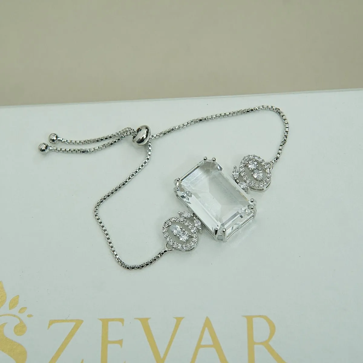 Doubleds Zirconia Adjustable Bracelet