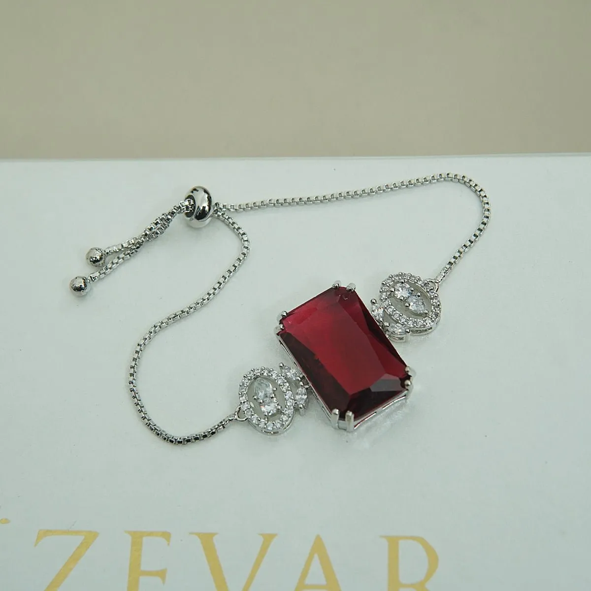 Doubleds Zirconia Adjustable Bracelet