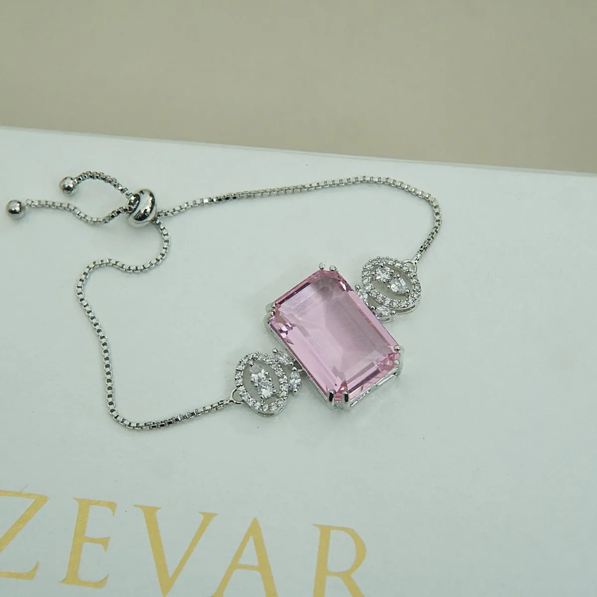 Doubleds Zirconia Adjustable Bracelet