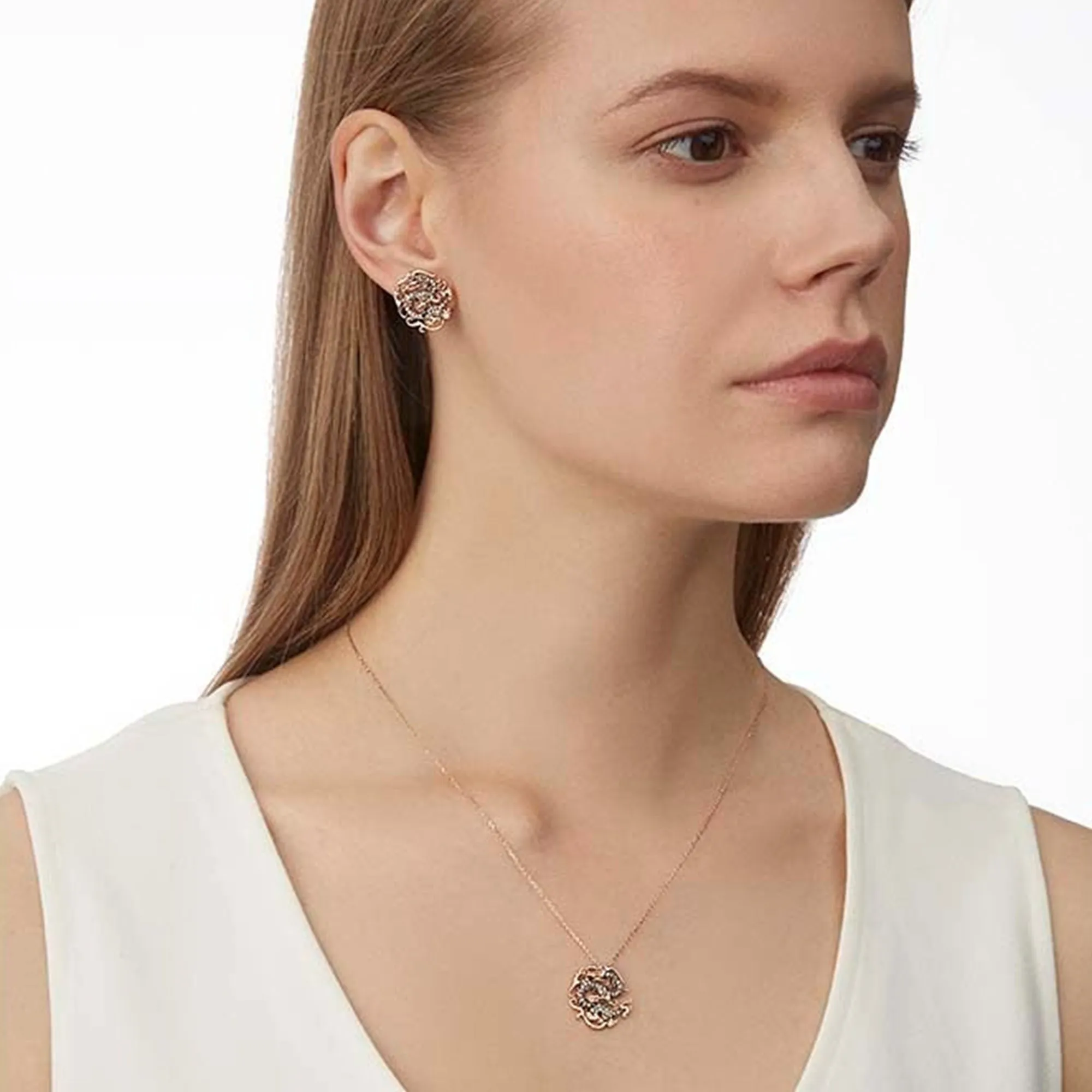 DRAGON S BROWN DIAMOND NECKLACE