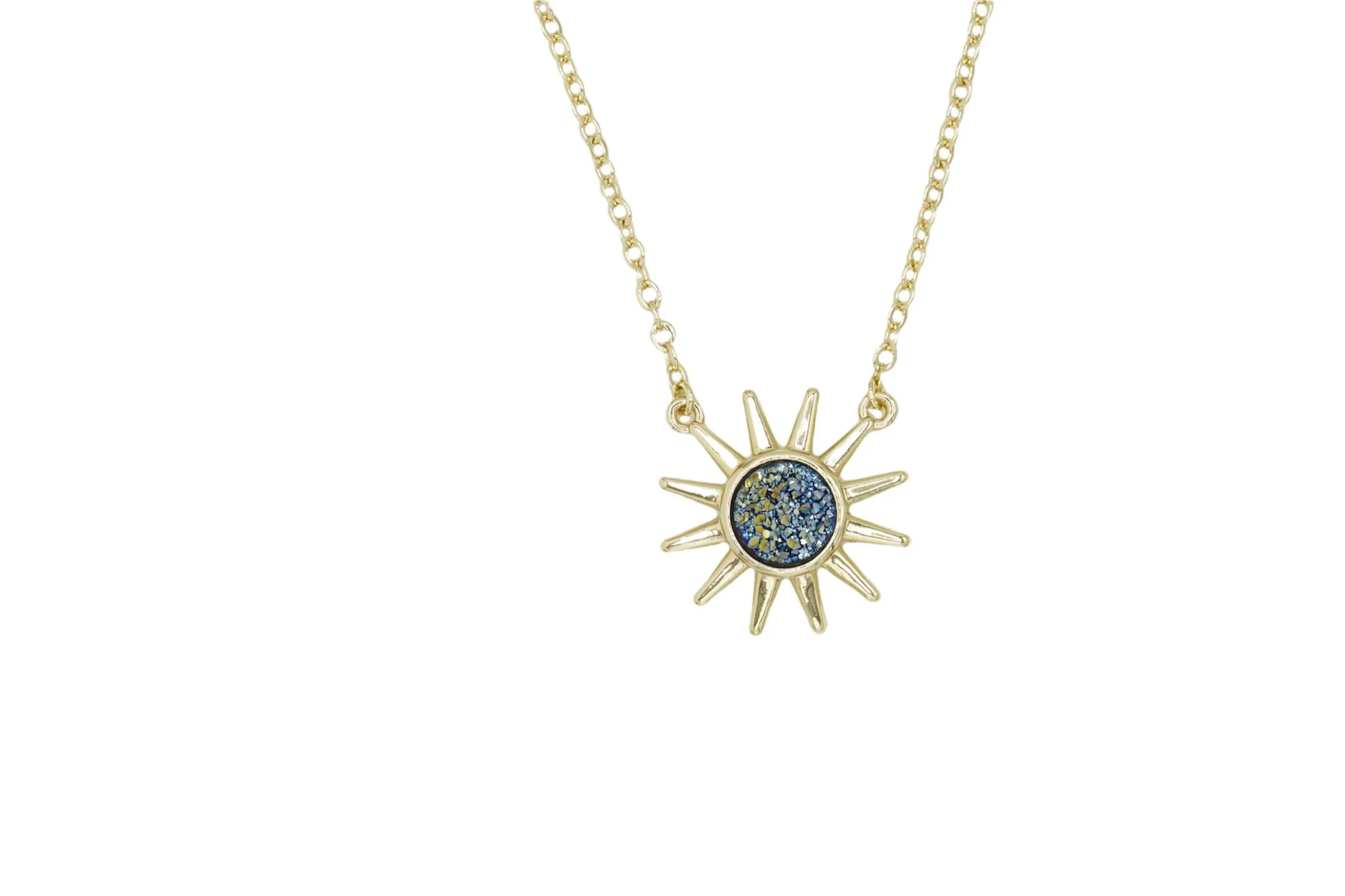 Druzy Sun Necklace