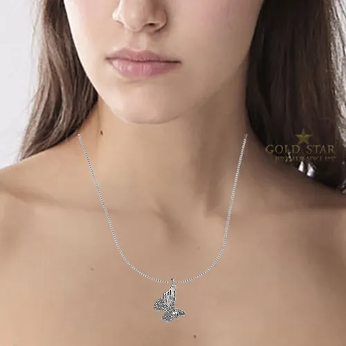 ELLE™ BUTTERFLY C.Z NECKLACE