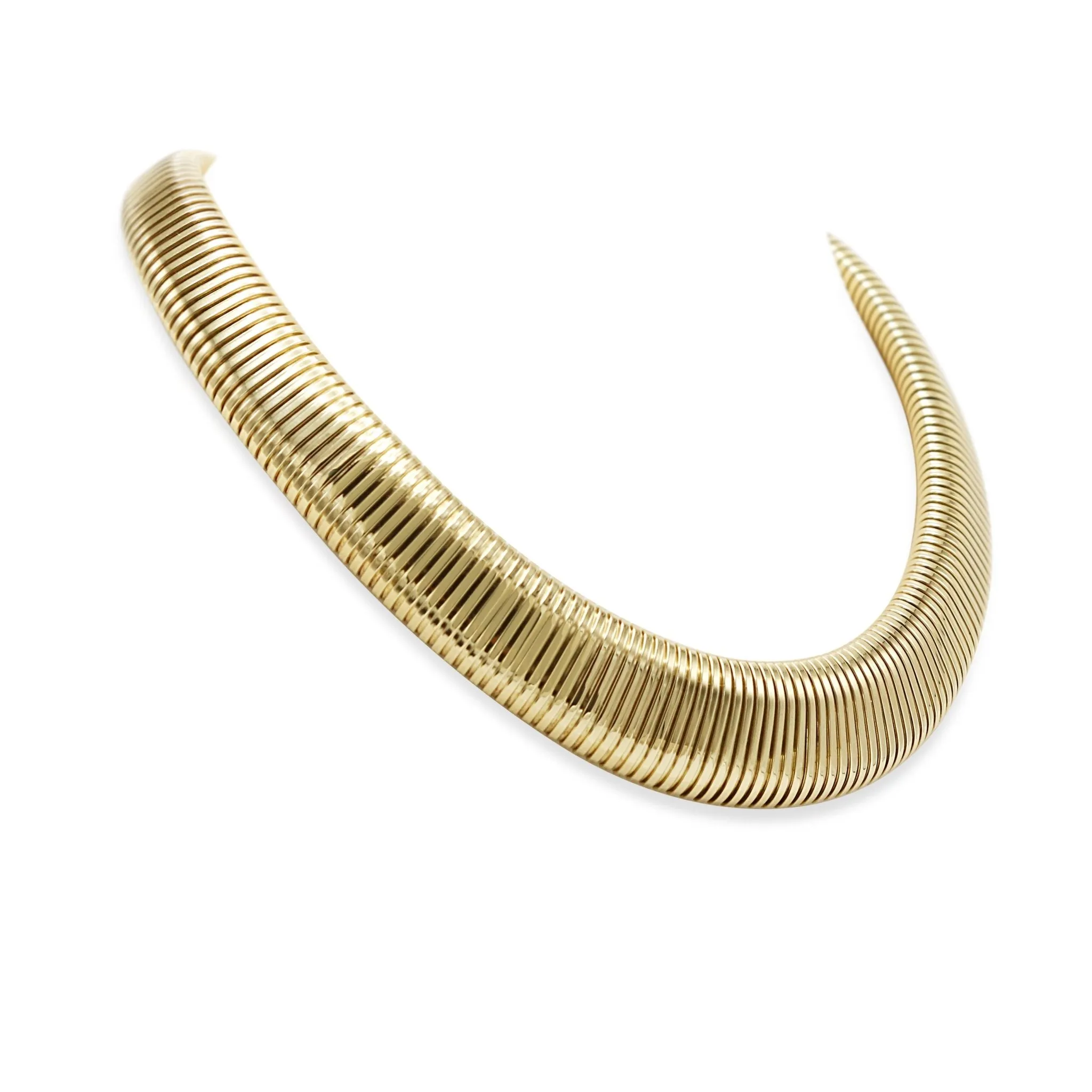 Expanding Torque Necklace/Choker in 14ct Gold
