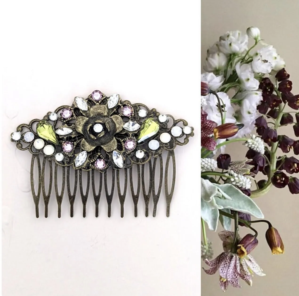 Floral Hair Comb