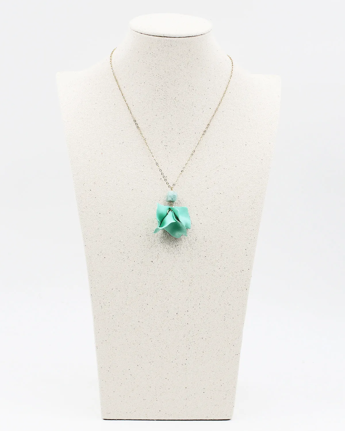 Flower Bud Pendant Necklace