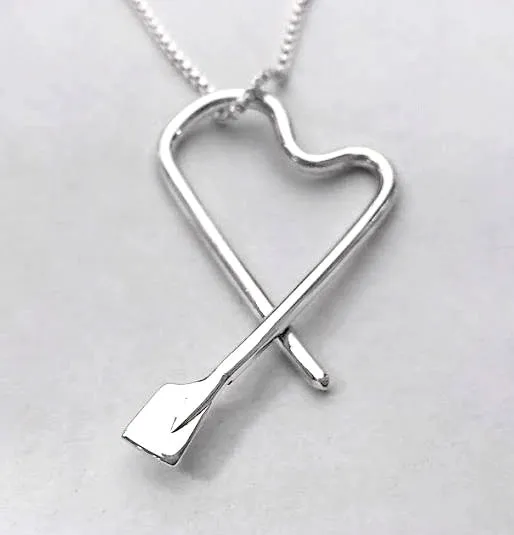 Free-Form Heart with Mini Blade Pendant