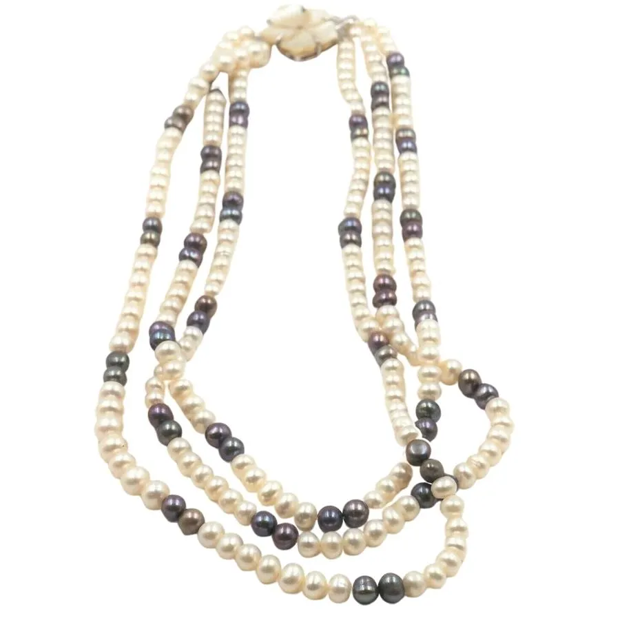 Freshwater Pearl Triple Strand Necklace