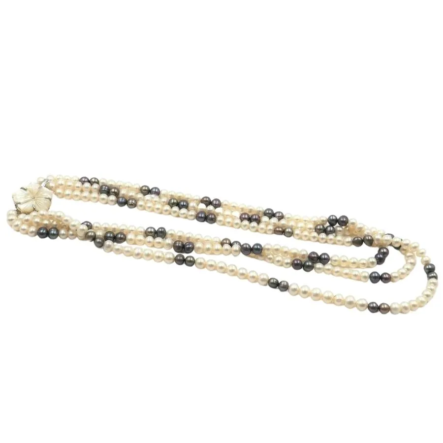 Freshwater Pearl Triple Strand Necklace