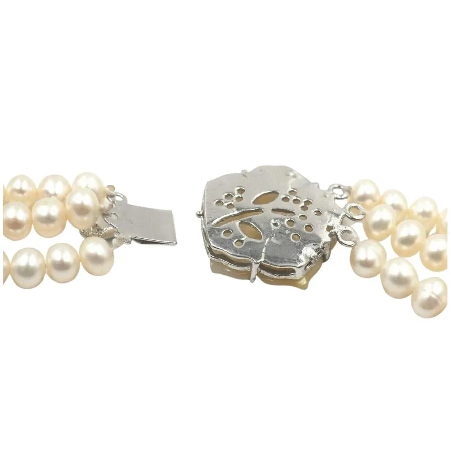 Freshwater Pearl Triple Strand Necklace