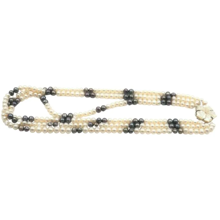 Freshwater Pearl Triple Strand Necklace