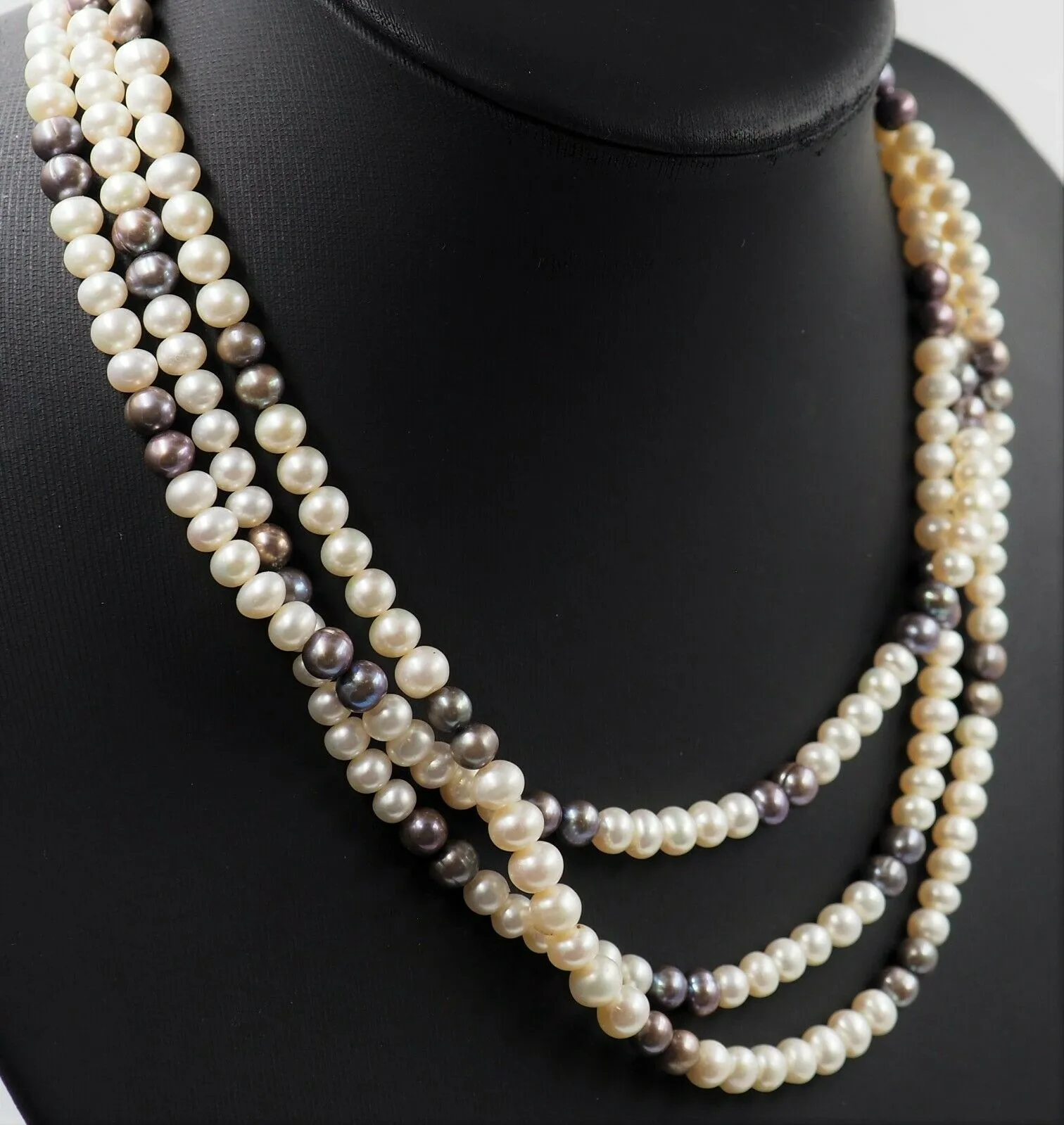 Freshwater Pearl Triple Strand Necklace