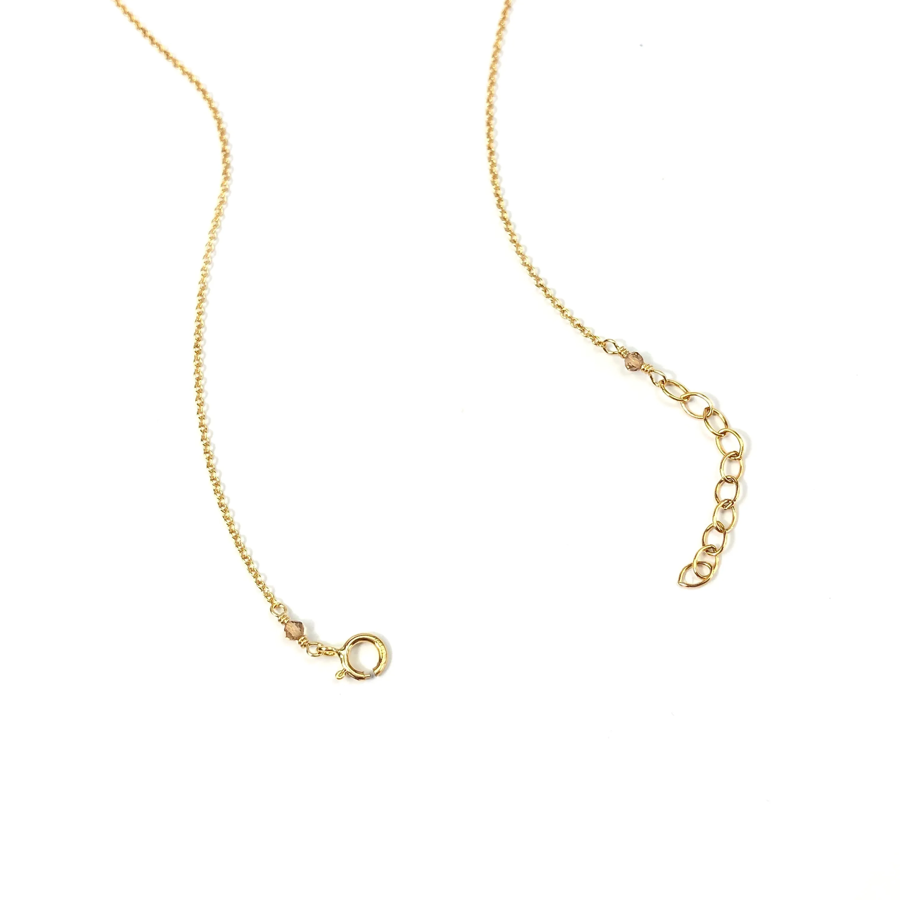 Garnet New Band Necklace