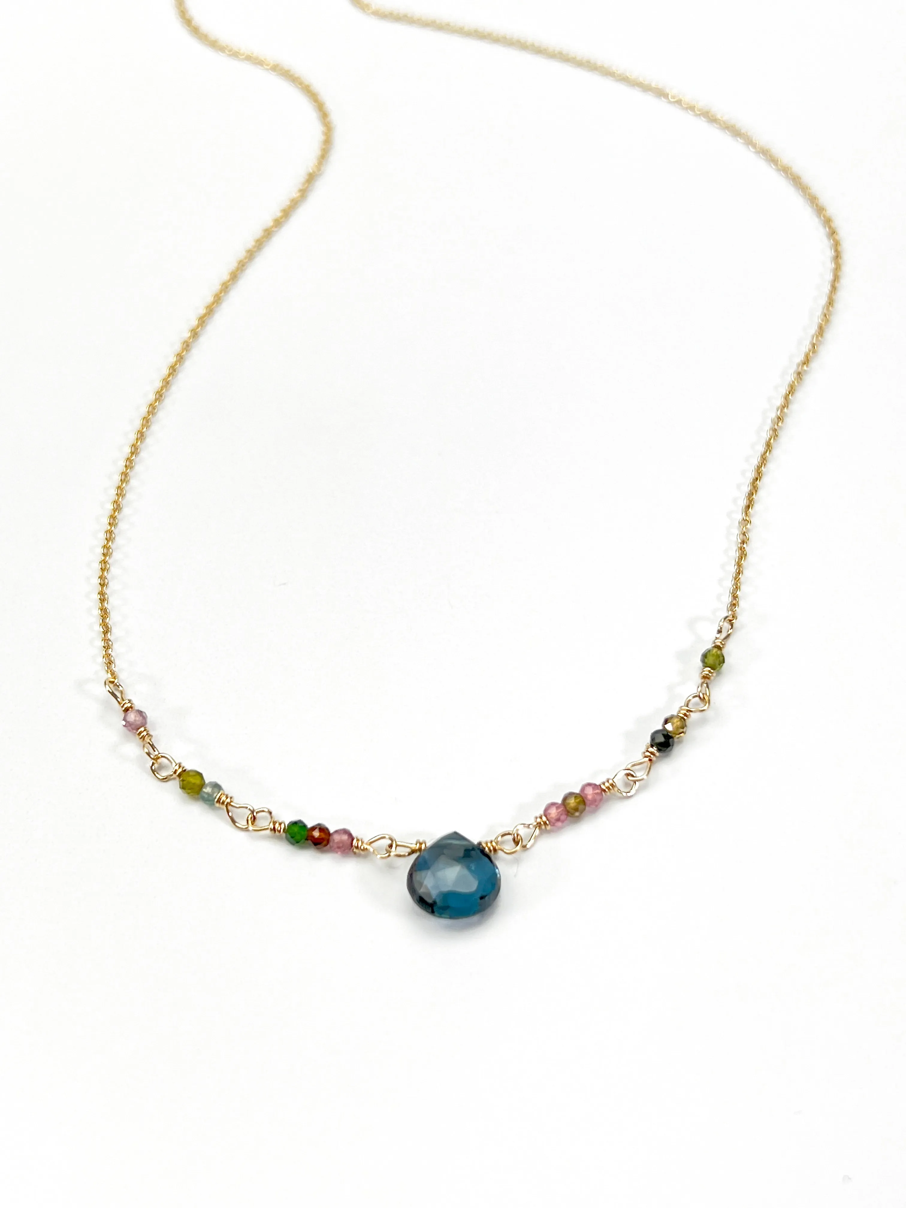 Garnet New Band Necklace